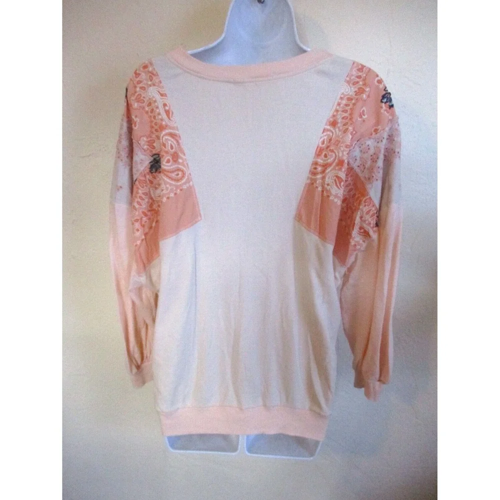 We The Free Top Size Small Patchwork Dolman Sleeve Thermal - Picture 6 of 6